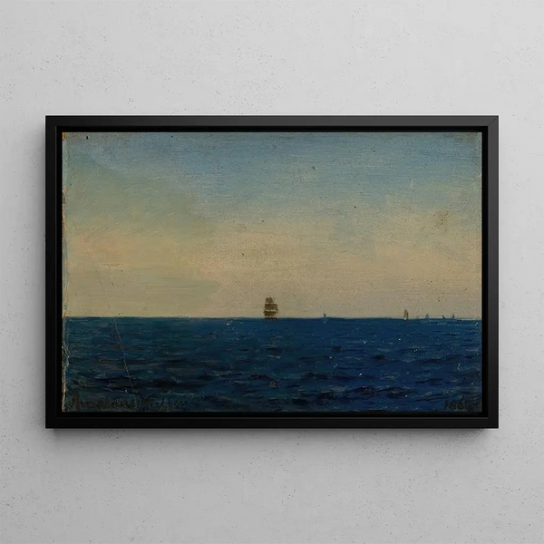 L'Atlantique - Amaldus Nielsen — framed artwork on a wall