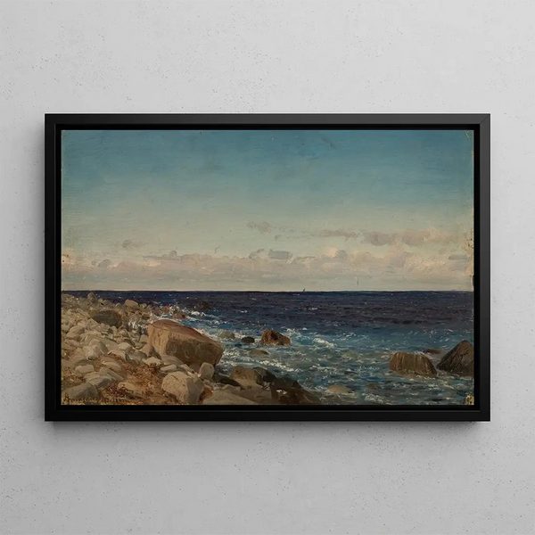 Brise à Jæren - Amaldus Nielsen — framed artwork on a wall