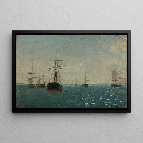 Cadix rouge - Amaldus Nielsen — framed artwork on a wall