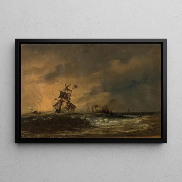 La première composition - Amaldus Nielsen — framed artwork on a wall