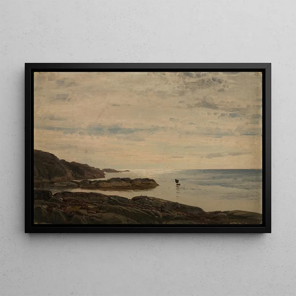 An Island - Amaldus Nielsen — framed artwork on a wall