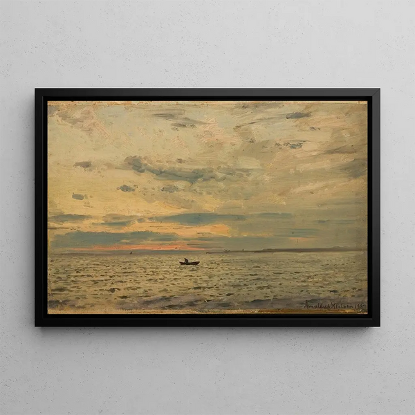 After Sunset - Amaldus Nielsen — framed artwork on a wall