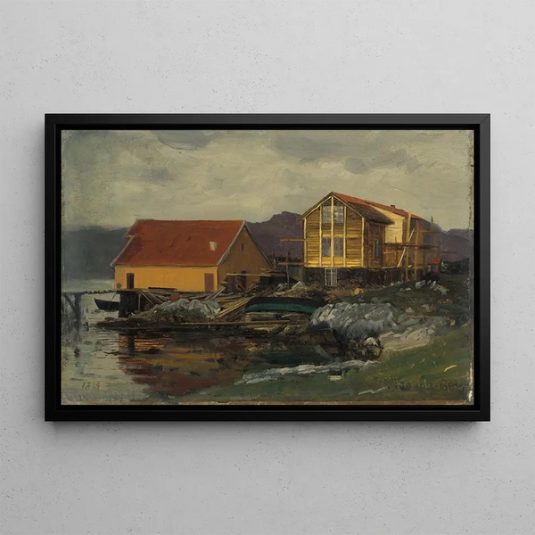 After the Rain - Amaldus Nielsen — framed artwork on a wall