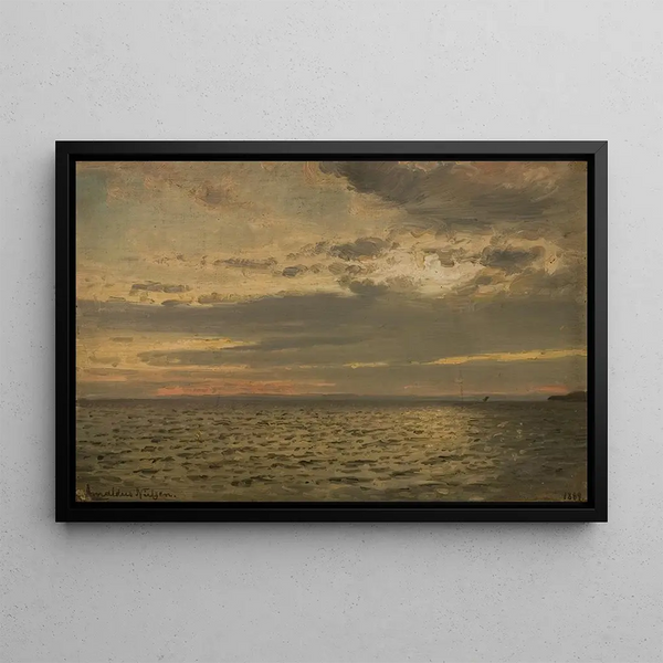 Ambiance de l'après-midi - Amaldus Nielsen — framed artwork on a wall