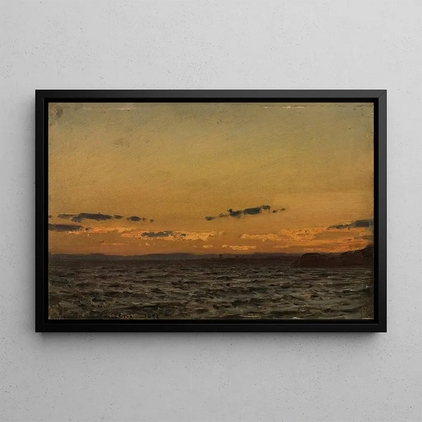 After the Storm Hvaler - Amaldus Nielsen — framed artwork on a wall