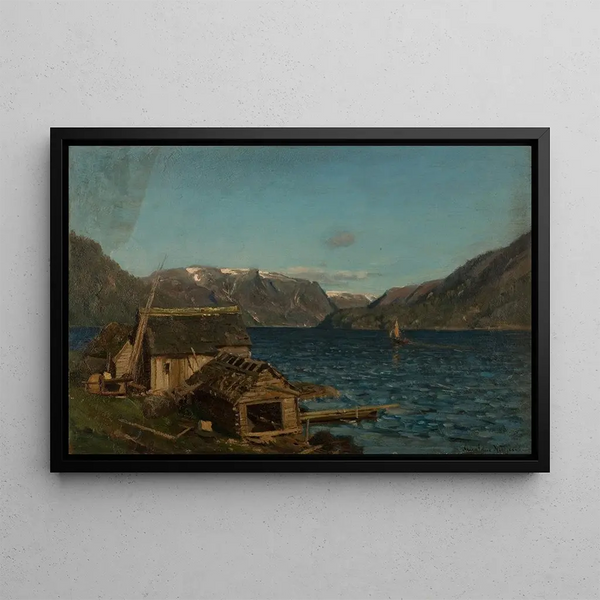 Among the Dunes - Amaldus Nielsen — framed artwork on a wall