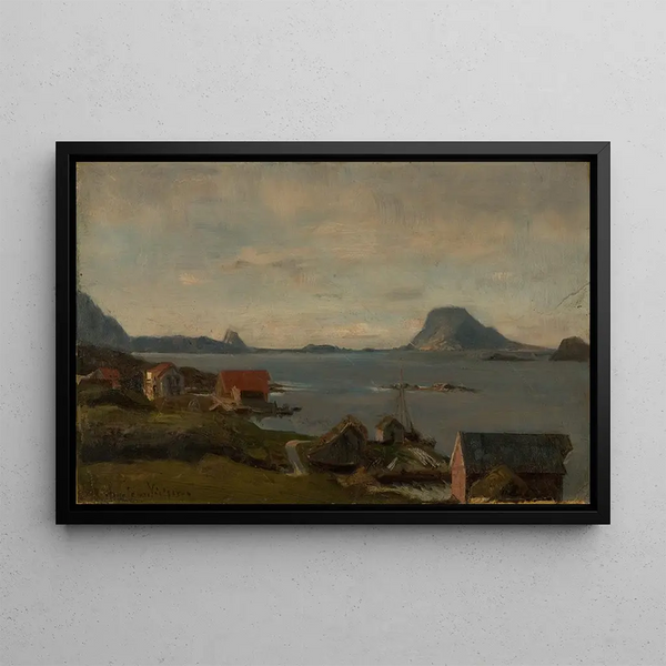 Heather Flower - Amaldus Nielsen — framed artwork on a wall