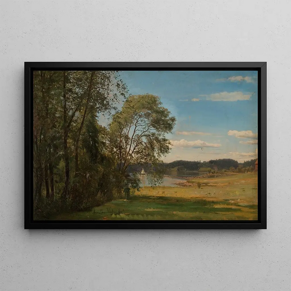 from Frognerkilen - Amaldus Nielsen — framed artwork on a wall