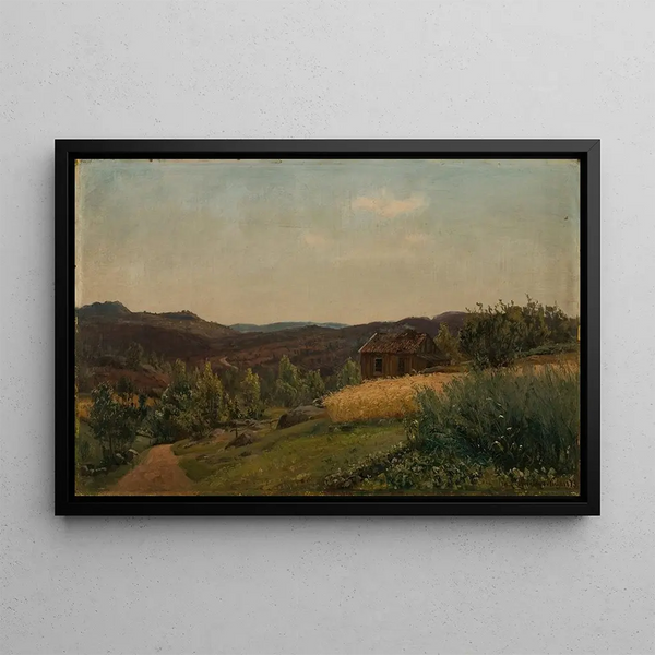 Gjervoldstad Mandal - Amaldus Nielsen — framed artwork on a wall