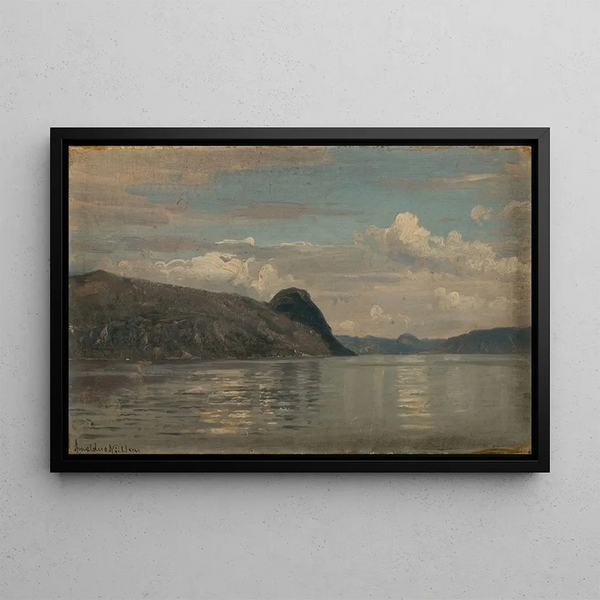 Hjelmeland, Ryfylke - Amaldus Nielsen — framed artwork on a wall