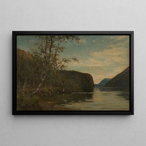 from Hornindalsvannet Nordfjord - Amaldus Nielsen — framed artwork on a wall