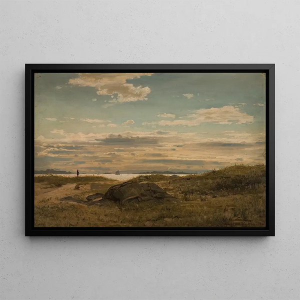 From Mannefjorden - Amaldus Nielsen — framed artwork on a wall