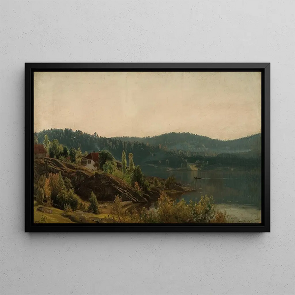 from the Risør Valley - Amaldus Nielsen — framed artwork on a wall
