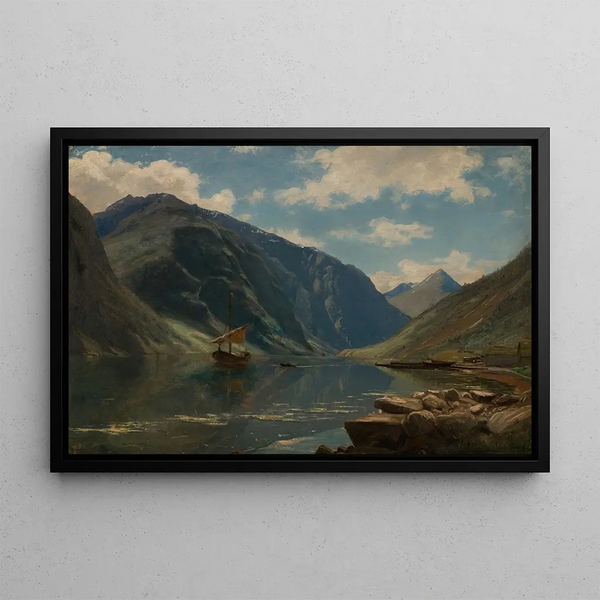 From the Sognefjord - Amaldus Nielsen — framed artwork on a wall