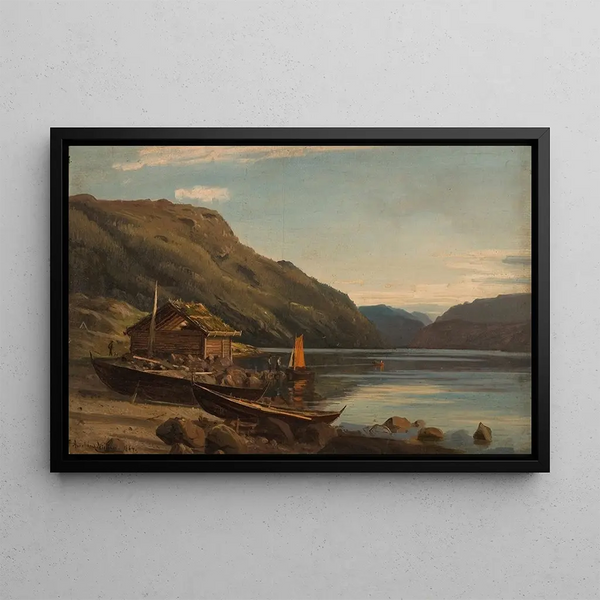 from Suldalsvann - Amaldus Nielsen — framed artwork on a wall