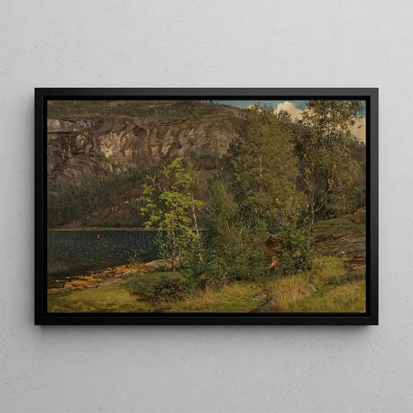 Fra Teren Hardanger - Amaldus Nielsen — framed artwork on a wall