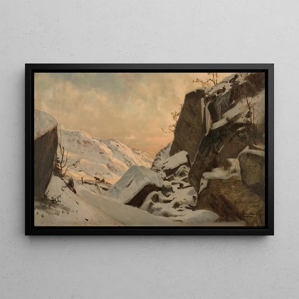 from Tjensvold Mandal - Amaldus Nielsen — framed artwork on a wall