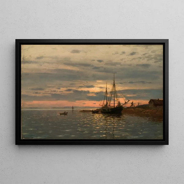 From the Fjord - Amaldus Nielsen — framed artwork on a wall