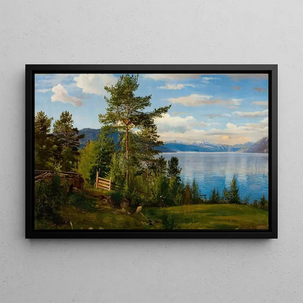 from Nes Kvinnherad - Amaldus Nielsen — framed artwork on a wall