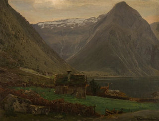 Fjord de Sefjord à Balestrand - Amaldus Nielsen — artwork view