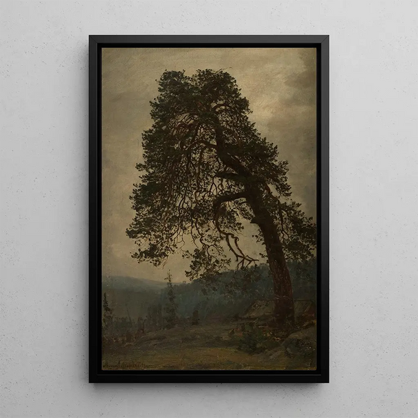 Old Gudbrandsdal Painting - Amaldus Nielsen — framed artwork on a wall