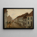 Street in Mandal - Amaldus Nielsen — framed artwork on a wall