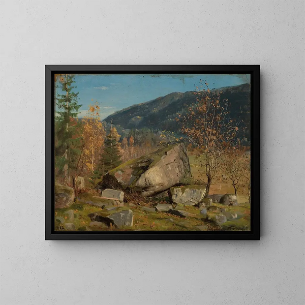 Hstdag Bjelland Mandal - Amaldus Nielsen — framed artwork on a wall