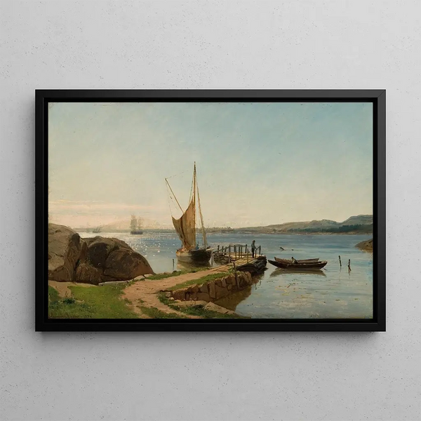 Quai de Hvaler - Amaldus Nielsen — framed artwork on a wall