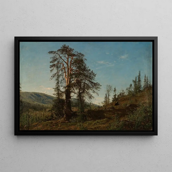 À Vingersheia, Telemark - Amaldus Nielsen — framed artwork on a wall