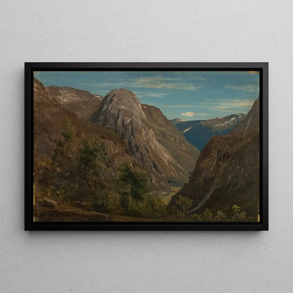 Jordalsnuten Stalheim - Amaldus Nielsen — framed artwork on a wall