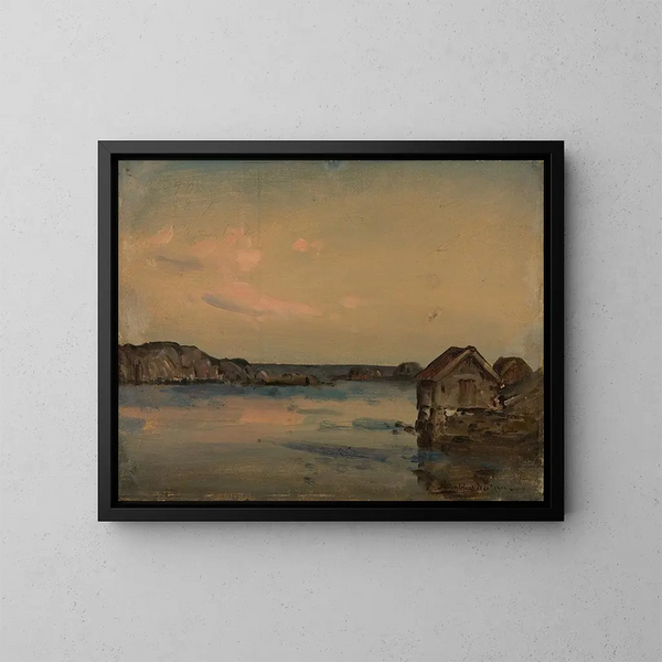 Kattehle Lindesnes - Amaldus Nielsen — framed artwork on a wall