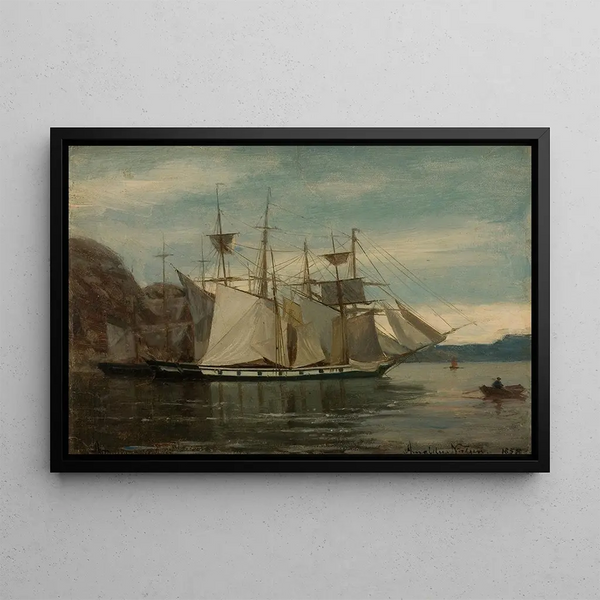 Kleven, Mandal - Amaldus Nielsen — framed artwork on a wall