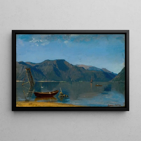 Scale salmon, Rosendal - Amaldus Nielsen — framed artwork on a wall