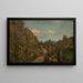 Ambiance matinale sur la route de Frisland, Mandal - Amaldus Nielsen — framed artwork on a wall