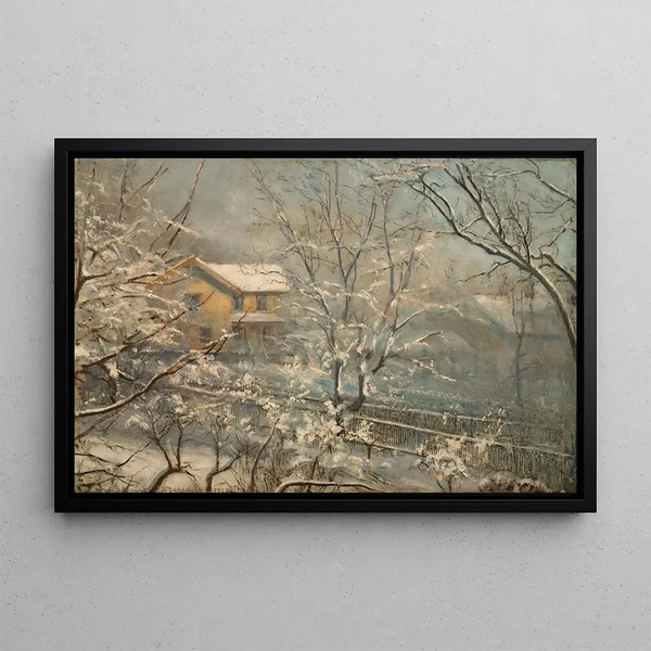 Ambiance matinale à Majorstuveien 8 - Amaldus Nielsen — framed artwork on a wall