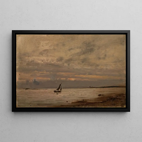 Towards the Evening - Amaldus Nielsen — framed artwork on a wall