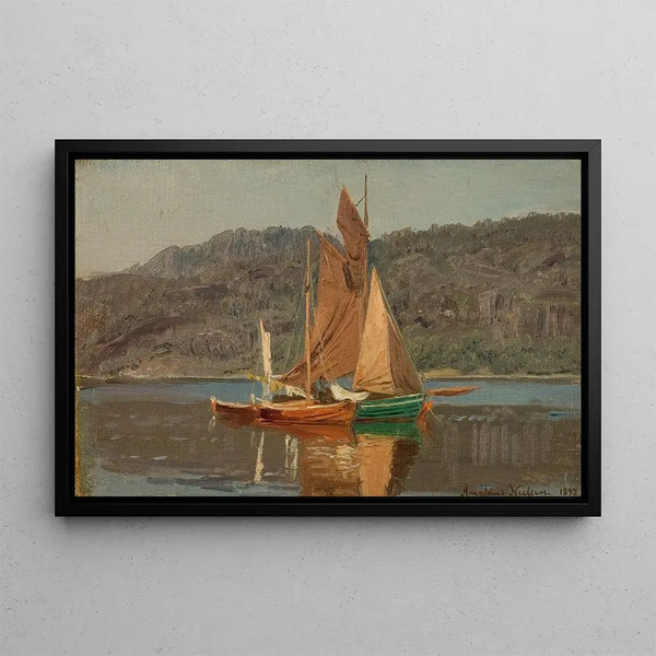 Détresse sur le terrain - Amaldus Nielsen — framed artwork on a wall