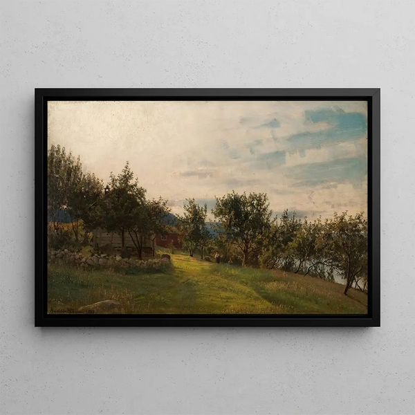 Næsthaugen Kvinnherad - Amaldus Nielsen — framed artwork on a wall