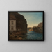 Olafsundet at NyHellesund - Amaldus Nielsen — framed artwork on a wall