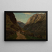 Landscape of Gudvangen - Amaldus Nielsen — framed artwork on a wall