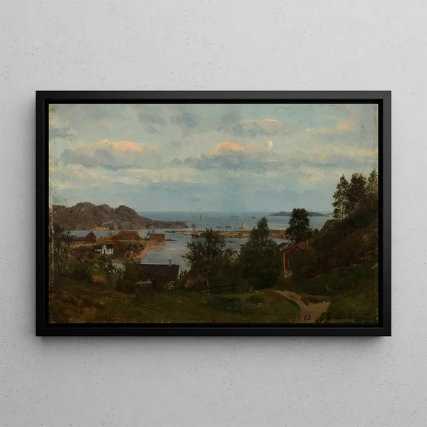 Partie de Mandal Oxevolden - Amaldus Nielsen — framed artwork on a wall