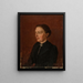 Portrait Painting - Amaldus Nielsen — framed artwork on a wall