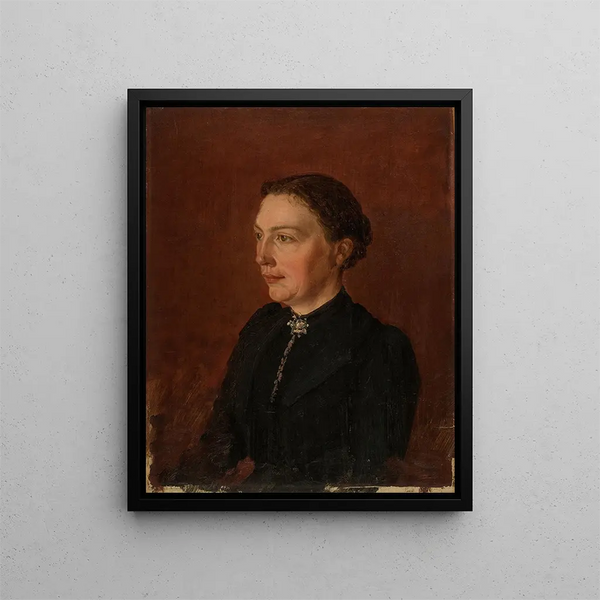 Portrait Painting - Amaldus Nielsen — framed artwork on a wall