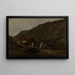 Rainy Mood in Mandal - Amaldus Nielsen — framed artwork on a wall