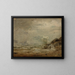 Rain with Waves - Amaldus Nielsen — framed artwork on a wall