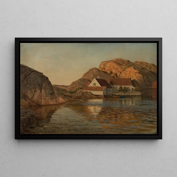 Renneholmen Ny-Hellesund - Amaldus Nielsen — framed artwork on a wall