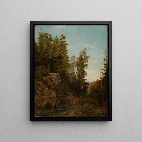 Bjelland Mandal Forestry Service - Amaldus Nielsen — framed artwork on a wall