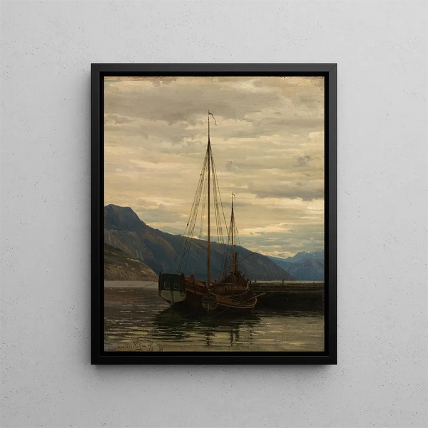 Parish Ejector Painting - Amaldus Nielsen — framed artwork on a wall