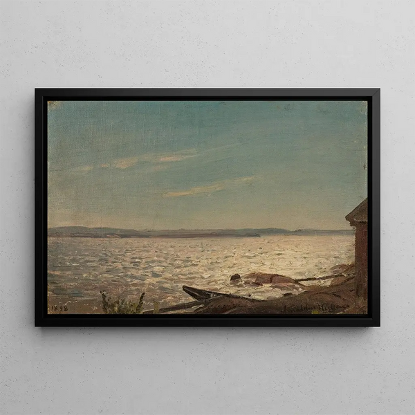 Sun at Hvaler - Amaldus Nielsen — framed artwork on a wall