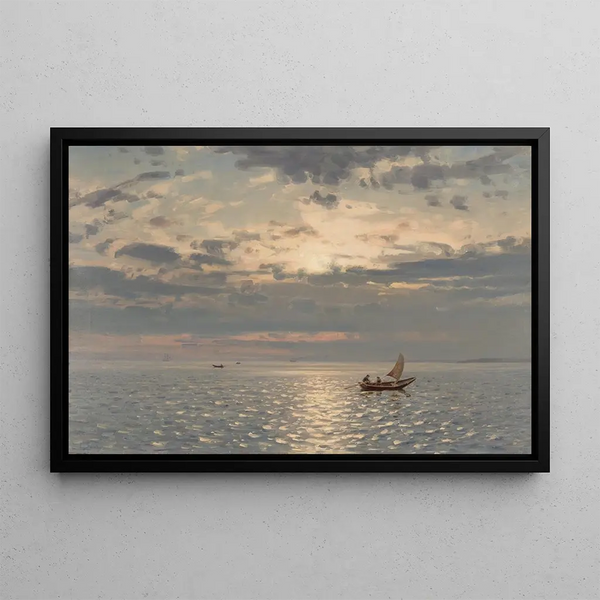 Midnight Sun - Amaldus Nielsen — framed artwork on a wall